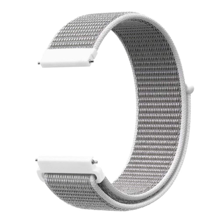 For Samsung Galaxy Watch 42mm Nylon Braided Watch Band(Seashell) - Watch Bands by PMC TechLife | Online Shopping South Africa | PMC TechLife | Buy Now Pay Later Mobicred