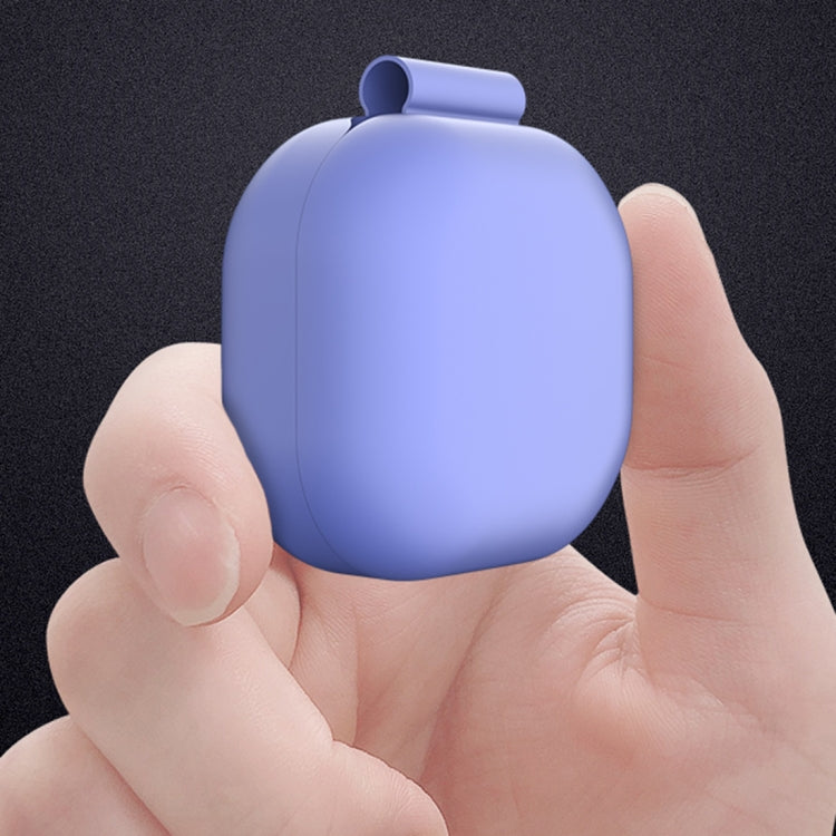 For New Samsung Galaxy Buds Live/Pro Solid Color Anti-fall Earphone Protective Case with Hook(Gray) - Samsung Earphone Case by PMC TechLife | Online Shopping South Africa | PMC TechLife | Buy Now Pay Later Mobicred