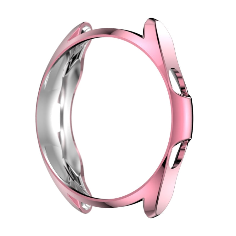 For Samsung Galaxy Watch 3 45mm Electroplating Hollow Half-pack TPU Protective Case(Fink) - Watch Cases by ENKAY | Online Shopping South Africa | PMC TechLife | Buy Now Pay Later Mobicred