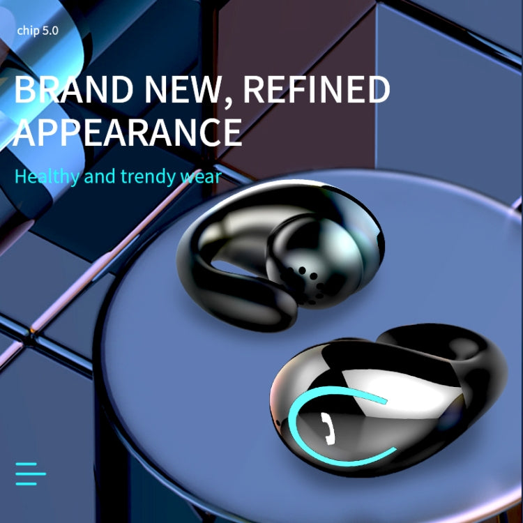 YX08 Ultra-light Ear-hook Wireless V5.0 Bluetooth Earphones Ear Clip Stereo Bluetooth Headset with Mic(White) - Bluetooth Earphone by PMC TechLife | Online Shopping South Africa | PMC TechLife