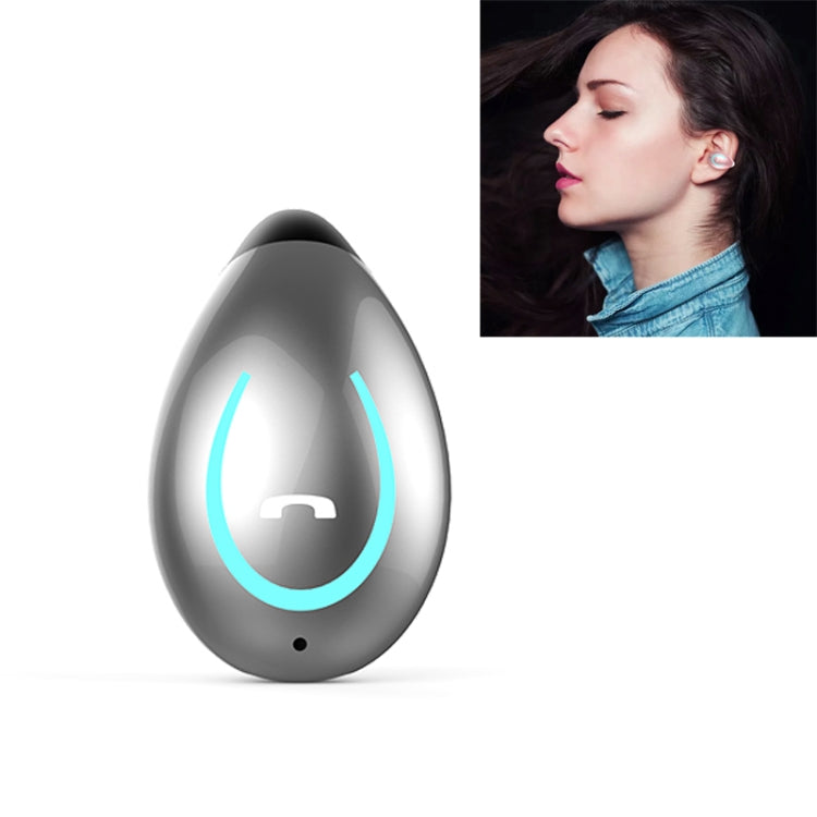 YX08 Ultra-light Ear-hook Wireless V5.0 Bluetooth Earphones Ear Clip Stereo Bluetooth Headset with Mic(Grey) - Bluetooth Earphone by PMC TechLife | Online Shopping South Africa | PMC TechLife