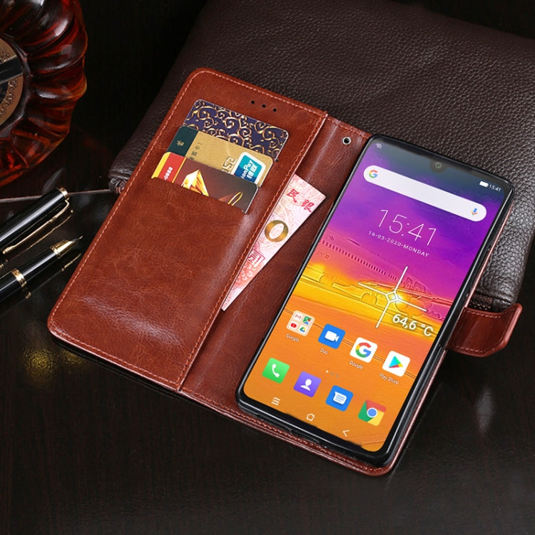 For Blackview BV9900 Pro idewei Crazy Horse Texture Horizontal Flip Leather Case with Holder & Card Slots & Wallet(Black) - More Brand by idewei | Online Shopping South Africa | PMC TechLife | Buy Now Pay Later Mobicred