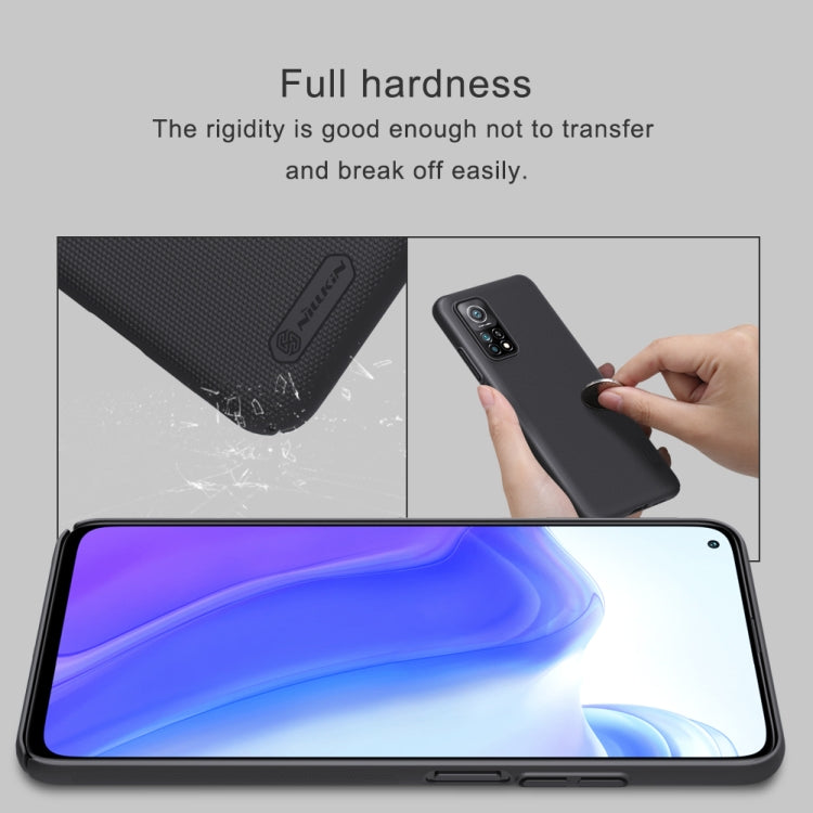 For Xiaomi Mi 10T / 10T Pro 5G NILLKIN Frosted Concave-convex Texture PC Protective Case(Black) - Xiaomi Cases by NILLKIN | Online Shopping South Africa | PMC Jewellery