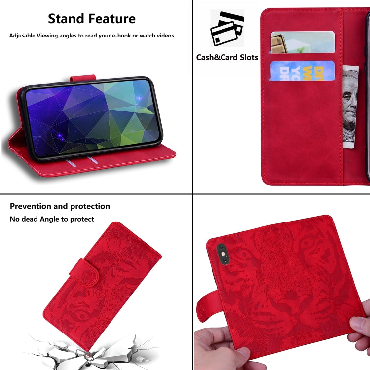 For Samsung Galaxy S20 FE / S20 FE 5G / S20 Lite Tiger Embossing Pattern Horizontal Flip Leather Case with Holder & Card Slots & Wallet(Red) - Galaxy S20 FE Cases by NILLKIN | Online Shopping South Africa | PMC TechLife