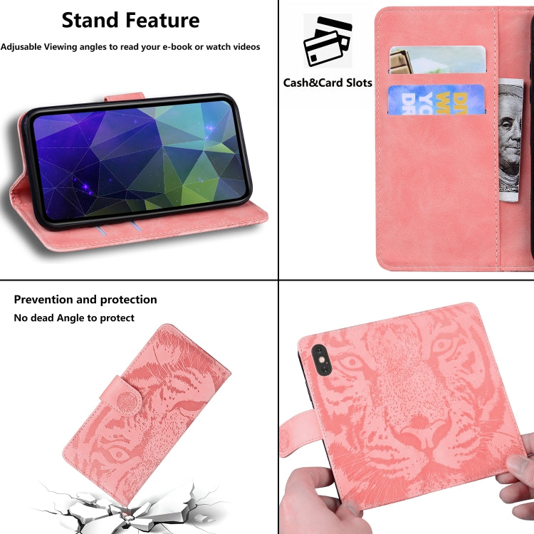 For Samsung Galaxy S20 FE / S20 FE 5G / S20 Lite Tiger Embossing Pattern Horizontal Flip Leather Case with Holder & Card Slots & Wallet(Pink) - Galaxy S20 FE Cases by NILLKIN | Online Shopping South Africa | PMC TechLife