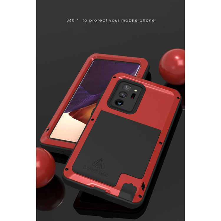 For Samsung Galaxy Note 20 Ultra LOVE MEI Metal Shockproof Waterproof Dustproof Protective Case without Glass(Silver) - free shipping - PMC TechLife - Order now!