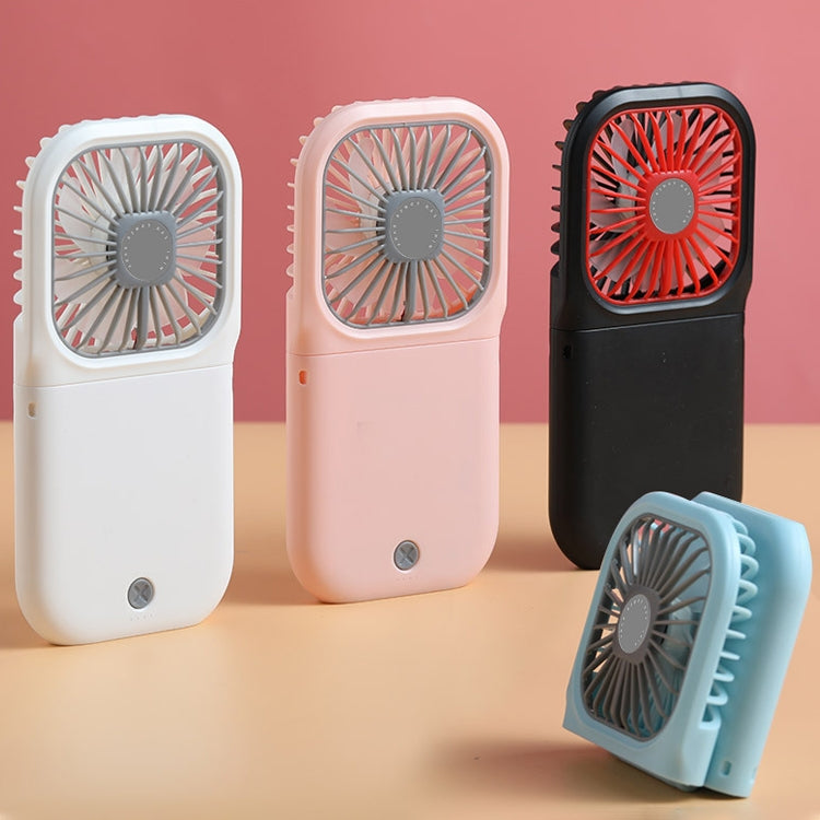 F20 Electroplating Handheld Fan Portable Desktop Folding Mute USB Hanging Neck Fan (Pink) - free shipping - PMC TechLife - Order now!