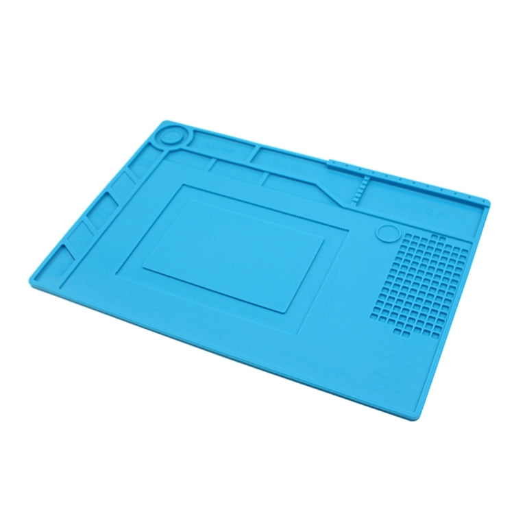 JIAFA S-150 Maintenance Platform Heat-resistant Repair Insulation Pad Silicone Mats with Screws Position(Blue) - Working Mat by JIAFA | Online Shopping South Africa | PMC Jewellery