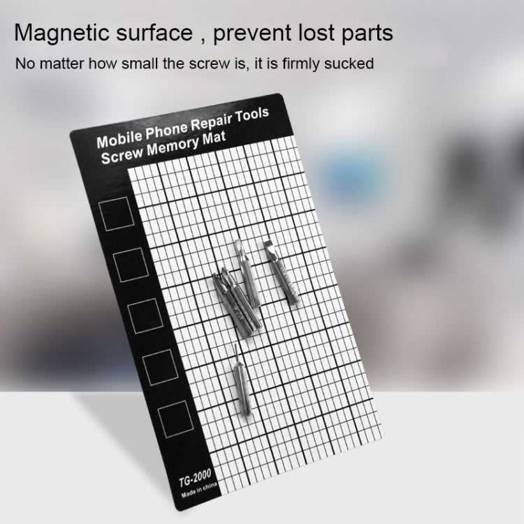 Universal Magnetic Screws Mat for Phone Repair, Size: 14.5x9cm - free shipping - PMC TechLife - Order now!
