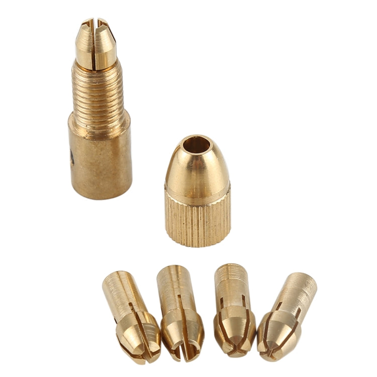 WLXY WL-DIY001 Mini DIY Brass Electric Drill Chucks Drill Bits Set - Drill & Drill Bits by WLXY | Online Shopping South Africa | PMC TechLife | Buy Now Pay Later Mobicred