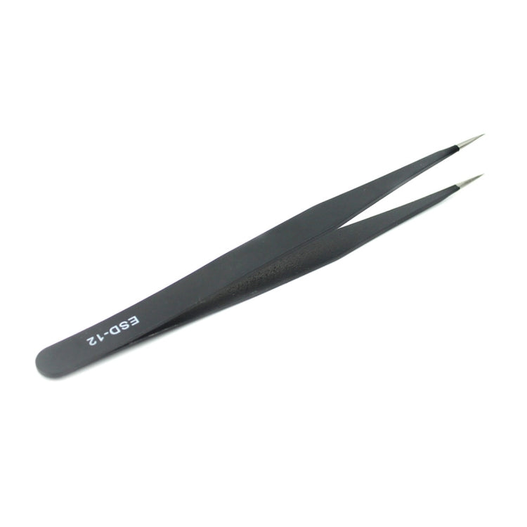 JIAFA JF-603 Straight Tip Tweezers (Black) - Tweezers by JIAFA | Online Shopping South Africa | PMC Jewellery