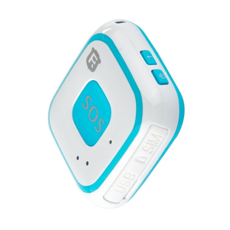 REACHFAR V28 Necklace Style GSM Mini LBS WiFi AGPS Tracker SOS Communicator(Blue) - Personal Tracker by REACHFAR | Online Shopping South Africa | PMC Jewellery