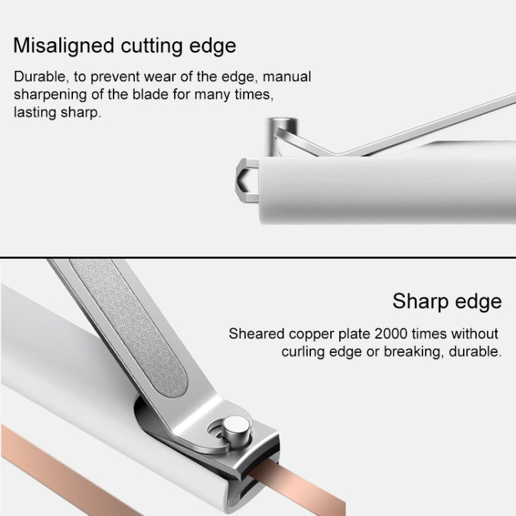 Original Xiaomi Mijia Splash Proof Nail Clippers(White) - free shipping - PMC TechLife - Order now!