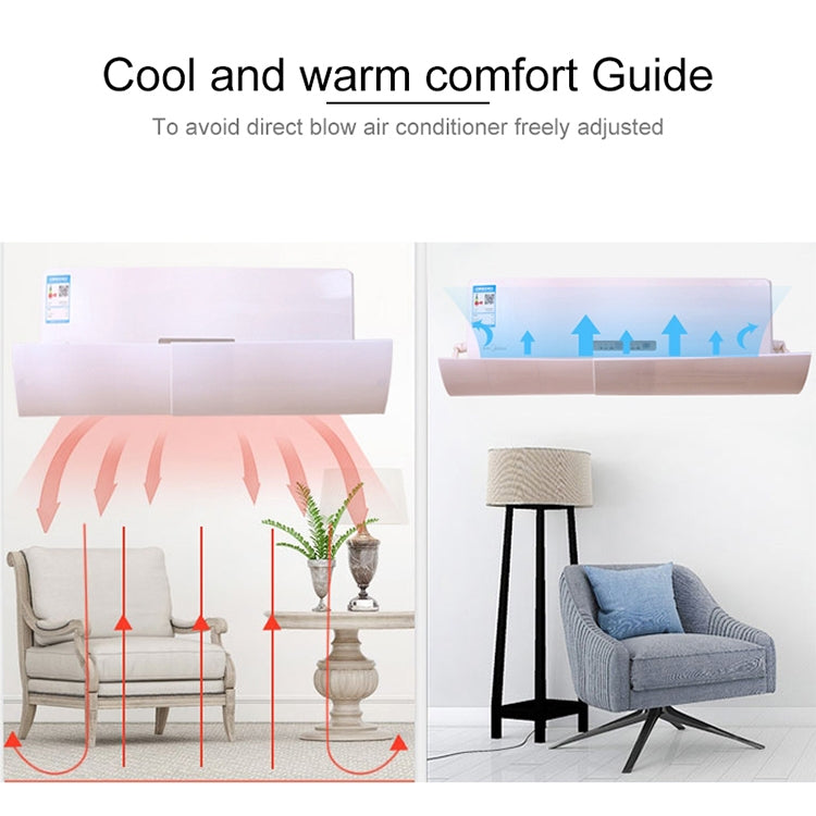 Bedroom Wall-Mounted Baby Universal Anti-Straight Blowing Air Conditioning Windshield Wind Deflector Shroud, Glossy Surface Version - Air Conditioning & Accessories by PMC TechLife | Online Shopping South Africa | PMC TechLife