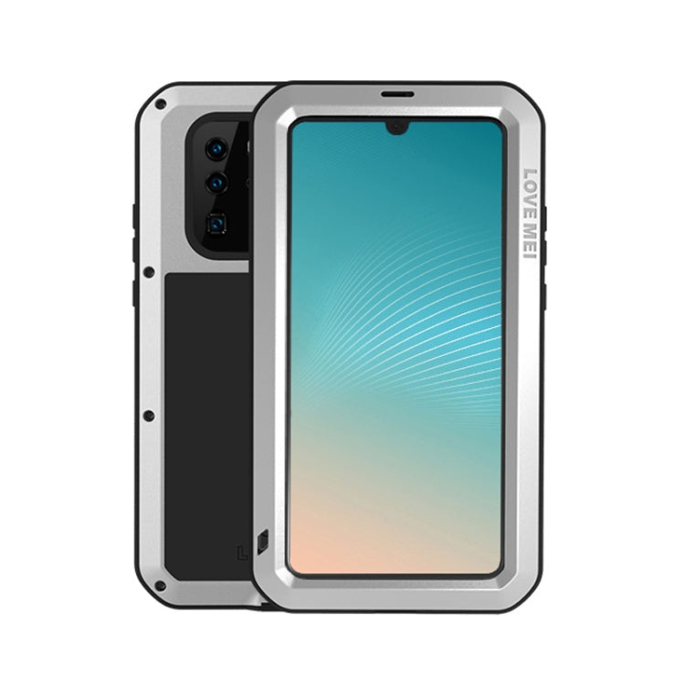 LOVE MEI Powerful Dustproof Shockproof Splashproof Metal + Silicone Combination Case for Huawei P30 Pro (Silver) - Huawei Cases by LOVE MEI | Online Shopping South Africa | PMC Jewellery | Buy Now Pay Later Mobicred