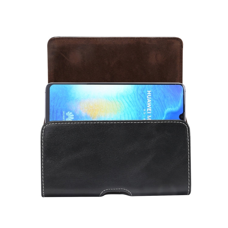 Men Lambskin Texture Multi-functional Universal Mobile Phone Waist Pack Leather Case for 6.9 Inch or Below Smartphones(Black) - Huawei Cases by PMC TechLife | Online Shopping South Africa | PMC TechLife