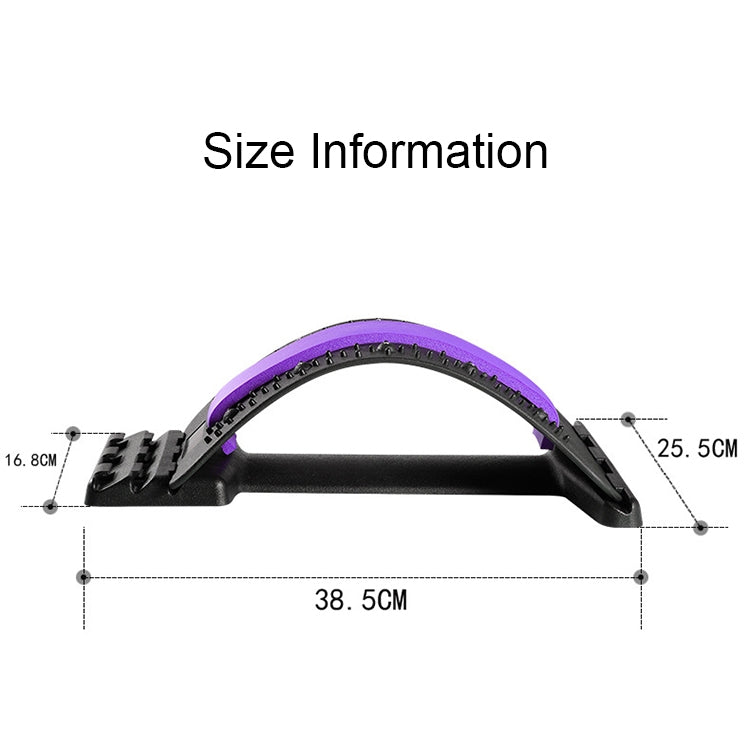 Lumbar Traction Stretching Device Posture Corrector Waist Support Spine Pain Relief Back Massage Stretcher(Black+green) - free shipping - PMC TechLife - Order now!