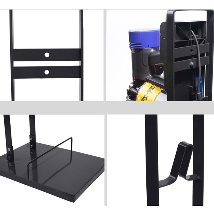 Home Vacuum Cleaner Hanger Storage Rack Free Punching for Dyson V6 V7 V8 V10(Black) - free shipping - PMC TechLife - Order now!