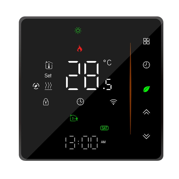 BHT-006GALW 95-240V AC 5A Smart Home Heating Thermostat for EU Box, Control Water Heating with Only Internal Sensor & WiFi Connection(Black) - Thermostat & Thermometer by PMC TechLife | Online Shopping South Africa | PMC TechLife