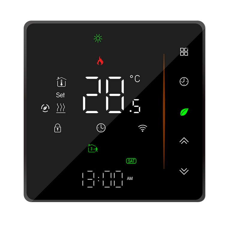 BHT-006GALW 95-240V AC 5A Smart Home Heating Thermostat for EU Box, Control Water Heating with Only Internal Sensor & WiFi Connection(Black) - Thermostat & Thermometer by PMC Jewellery | Online Shopping South Africa | PMC Jewellery