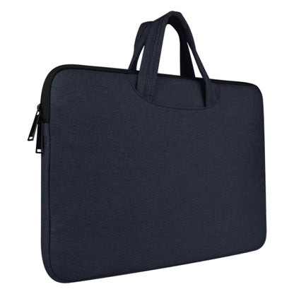 Breathable Wear-resistant Shoulder Handheld Zipper Laptop Bag, For 15.6 inch and Below Macbook, Samsung, Lenovo, Sony, DELL Alienware, CHUWI, ASUS, HP (Navy Blue) - 15.6 - 17 inch by PMC Jewellery | Online Shopping South Africa | PMC Jewellery