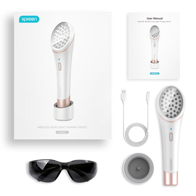 XPREEN XPRE052 Wireless Rechargeable Light Acne Treatment Device Home Acne Clearing Eraser with Blue Light and Red Light(White) - free shipping - PMC TechLife - Order now!