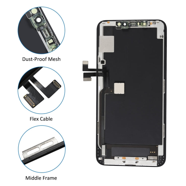 GX OLED LCD Screen for iPhone 11 Pro Max Digitizer Full Assembly with Frame(Black) - free shipping - PMC TechLife - Order now!