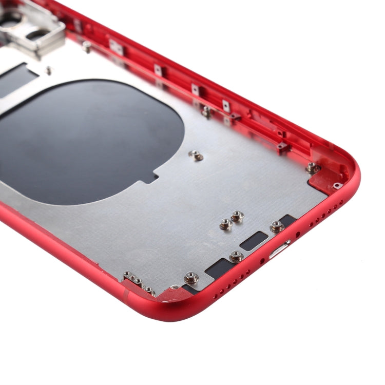 Back Housing Cover with SIM Card Tray & Side keys & Camera Lens for iPhone 11(Red) - Back Cover by PMC TechLife | Online Shopping South Africa | PMC TechLife | Buy Now Pay Later Mobicred