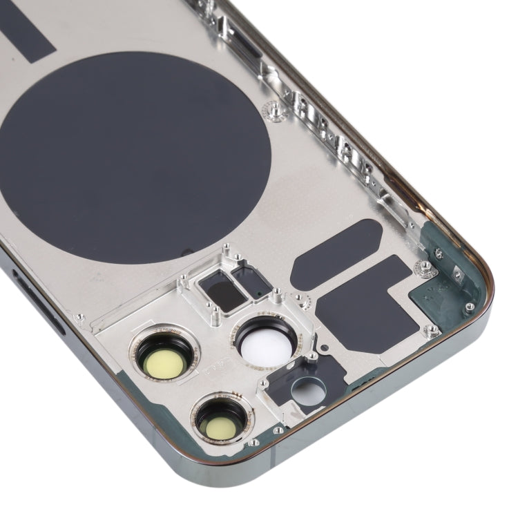 Back Housing Cover with SIM Card Tray & Side  Keys & Camera Lens for iPhone 13 Pro(Green) - Back Cover by PMC TechLife | Online Shopping South Africa | PMC TechLife
