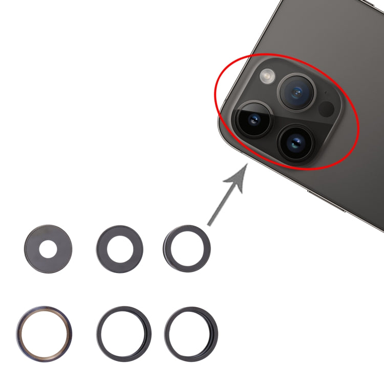 For iPhone 14 Pro Camera Lens Cover(Black) -  by PMC TechLife | Online Shopping South Africa | PMC TechLife
