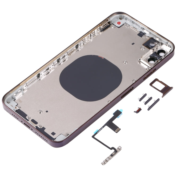 Back Housing Cover with Appearance Imitation of iP14 Pro Max for iPhone XR(Purple) - free shipping - PMC TechLife - Order now!