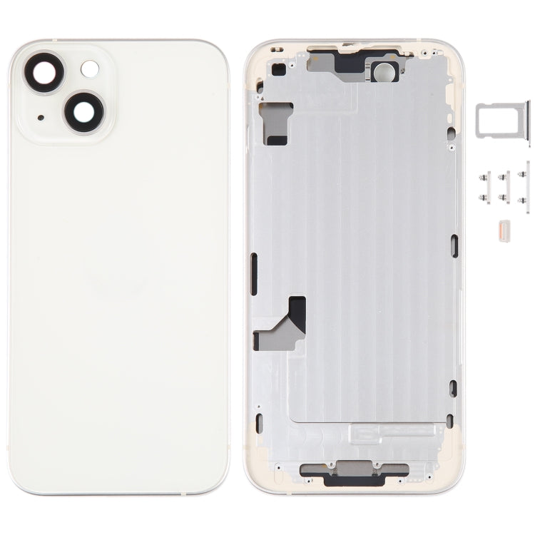 For iPhone 14 Battery Back Cover with Middle Frame / Side Keys(Gold) - Back Cover by PMC TechLife | Online Shopping South Africa | PMC TechLife | Buy Now Pay Later Mobicred