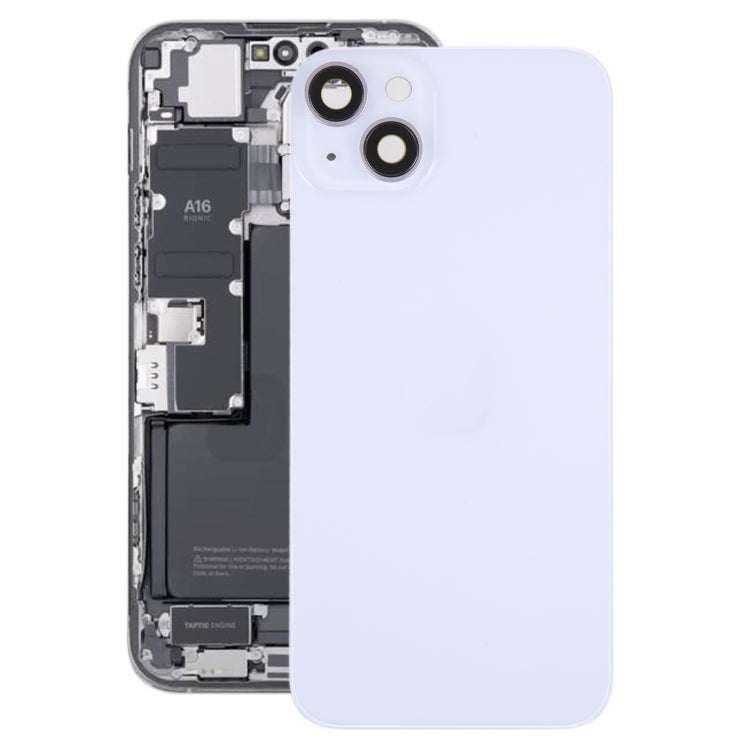 Glass Battery Back Cover with Holder for iPhone 14 Plus(Purple) - free shipping - PMC TechLife - Order now!