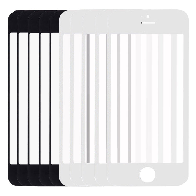 5 PCS Black + 5 PCS White for iPhone 5 & 5S Front Screen Outer Glass Lens - free shipping - PMC TechLife - Order now!