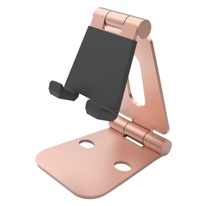 Universal Aluminum Alloy Foldable Adjustable Holder Stand, for iPad, Samsung, Lenovo, Sony, and other Tablet(Rose Gold) - Desktop Holder by PMC Jewellery | Online Shopping South Africa | PMC Jewellery