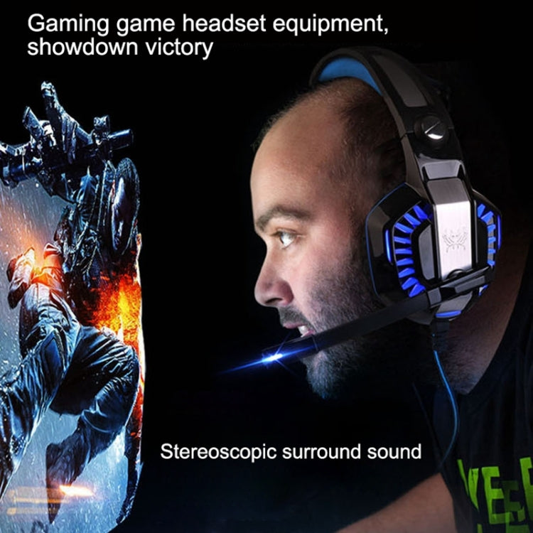KOTION EACH G2000 Stereo Bass Gaming Headphone with Microphone & LED Light, For PS4, Smartphone, Tablet, Computer, Notebook(Red) - free shipping - PMC TechLife - Order now!