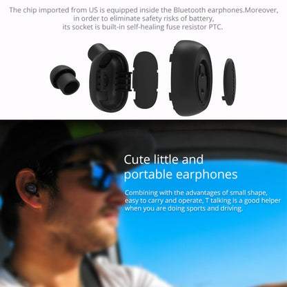 Bluedio T-talking Bluetooth Version 5.0 In-Ear Bluetooth Headset with USB Charging Cable(Black) - Bluetooth Earphone by Bluedio | Online Shopping South Africa | PMC Jewellery