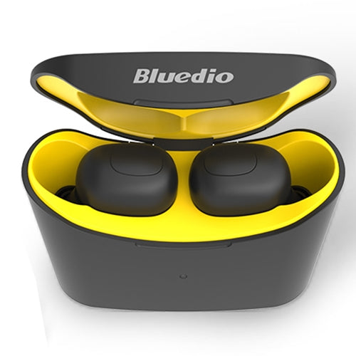 Bluedio TWS T-elf Bluetooth Version 5.0 In-Ear Bluetooth Headset with Headphone Charging Cabin(Yellow) - TWS Earphone by Bluedio | Online Shopping South Africa | PMC Jewellery