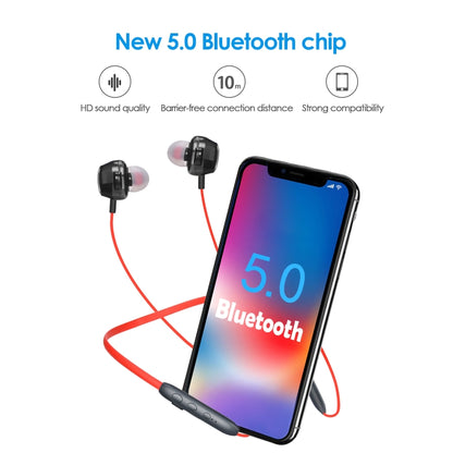 BH-I37 Bluetooth 5.0 Wire-controlled Bluetooth Earphone Built-in High-fidelity Microphone, Support Call(Black) - Bluetooth Earphone by PMC Jewellery | Online Shopping South Africa | PMC Jewellery