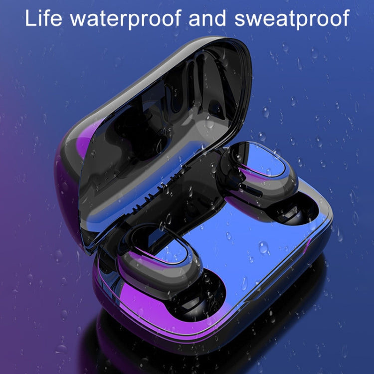 L-21 9D Sound Effects Bluetooth 5.0 Touch Wireless Bluetooth Earphone with Charging Box, Support HD Call (White) - Bluetooth Earphone by PMC TechLife | Online Shopping South Africa | PMC TechLife