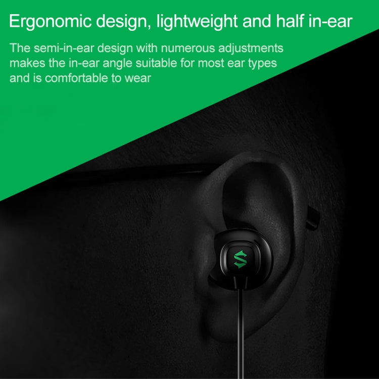 Original Xiaomi Black Shark 3.5mm Wire-controlled Semi-in-ear Gaming Earphone, Support Calls, Cable Length: 1.2m(Black) - Normal Style Earphone by Xiaomi | Online Shopping South Africa | PMC Jewellery | Buy Now Pay Later Mobicred