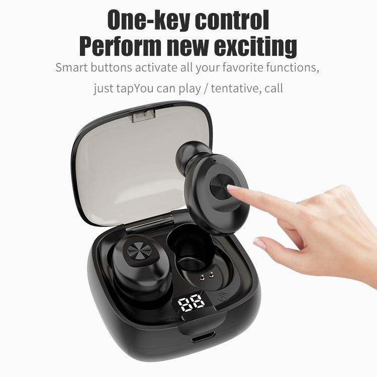 XG-8 TWS Digital Display Touch Bluetooth Earphone with Magnetic Charging Box(Pink) - TWS Earphone by PMC TechLife | Online Shopping South Africa | PMC TechLife