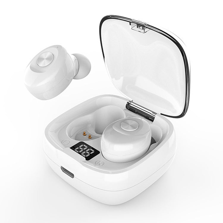 XG-8 TWS Digital Display Touch Bluetooth Earphone with Magnetic Charging Box(White) - TWS Earphone by PMC TechLife | Online Shopping South Africa | PMC TechLife