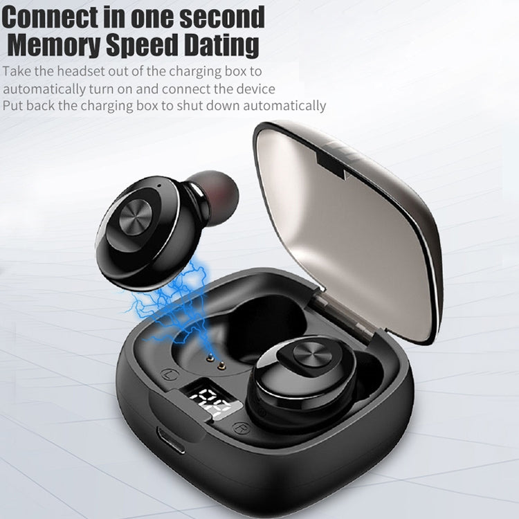 XG-8 TWS Digital Display Touch Bluetooth Earphone with Magnetic Charging Box(White) - TWS Earphone by PMC TechLife | Online Shopping South Africa | PMC TechLife