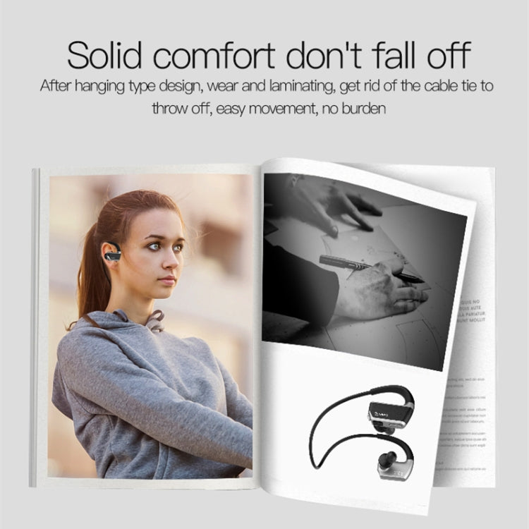 J2 Bluetooth 4.2 Binaural Hanging Type Wireless Sports Bluetooth Earphone, Built-in Memory (Gold) - Bluetooth Earphone by PMC TechLife | Online Shopping South Africa | PMC TechLife