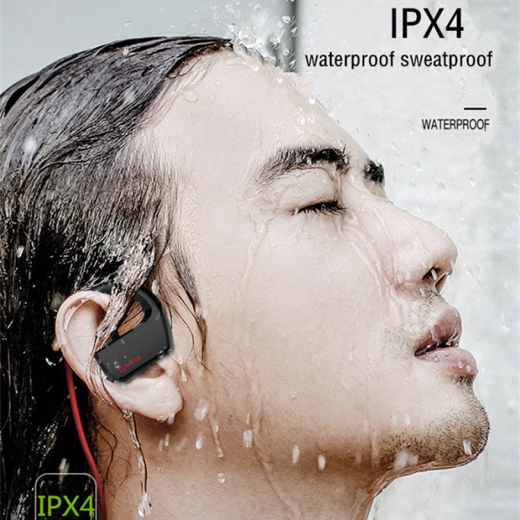 J2 Bluetooth 4.2 Binaural Hanging Type Wireless Sports Bluetooth Earphone, Built-in Memory (Red) - Bluetooth Earphone by PMC TechLife | Online Shopping South Africa | PMC TechLife