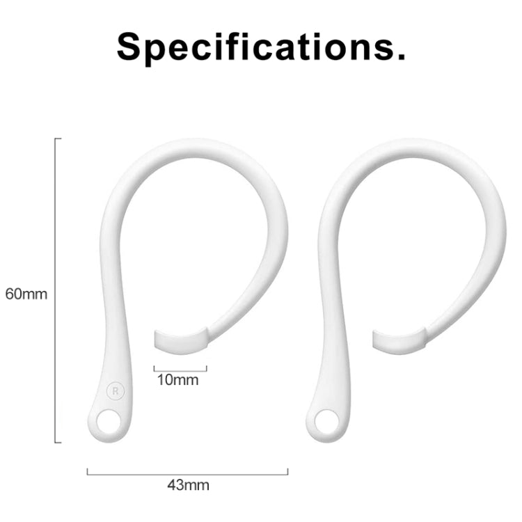 For AirPods 1 / 2 / Pro Anti-lost Silicone Earphone Ear-hook(White) - Anti-lost & Holder by PMC Jewellery | Online Shopping South Africa | PMC Jewellery