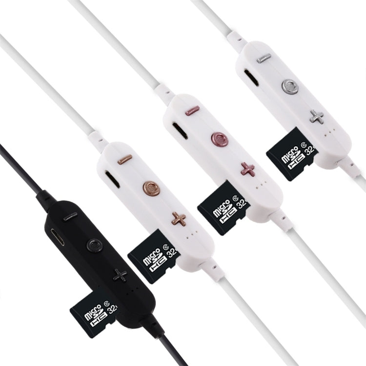 F15 Bluetooth 4.2 Hanging Neck Design Bluetooth Headset, Support Music Play & Switching & Volume Control & Answer(Rose Gold) - Neck-mounted Earphone by PMC TechLife | Online Shopping South Africa | PMC TechLife