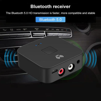 B11 Bluetooth 5.0 Receiver AUX NFC to 2 x RCA Audio Adapter - Audio Receiver Transmitter by PMC Jewellery | Online Shopping South Africa | PMC Jewellery