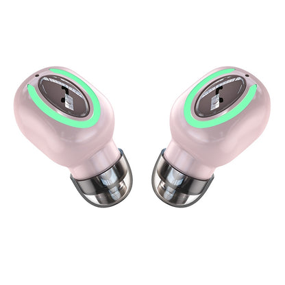 M9 Bluetooth 5.1 Business Style In-ear Stereo Wireless Bluetooth Earphone(Pink) - Bluetooth Earphone by PMC Jewellery | Online Shopping South Africa | PMC Jewellery